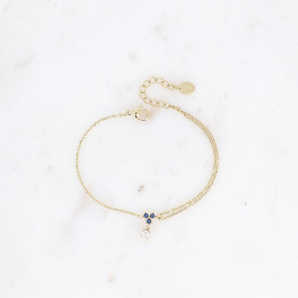 Bracelet - petit pendentif avec oxydes de zirconium