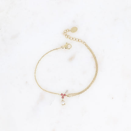 Bracelet - petit pendentif avec oxydes de zirconium