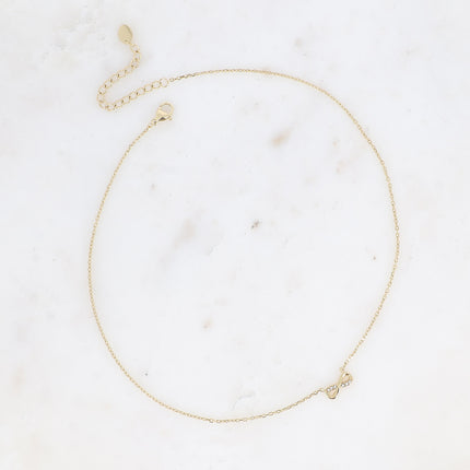 Collier - symbole infini avec oxydes de zirconium