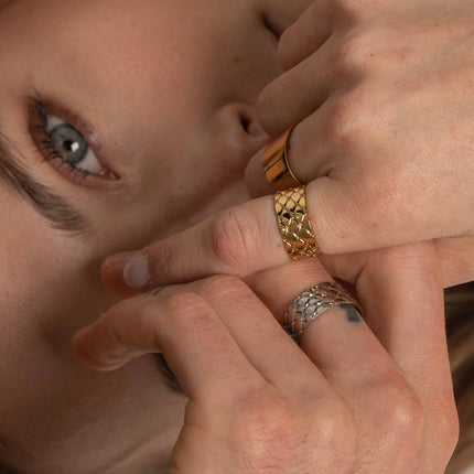 Bague Selma - effet matelassé