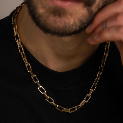 Collier Vivien - UNISEX - maille rectangulaire