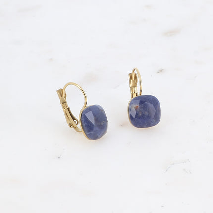 Boucles Béa Stone - pierre naturelle