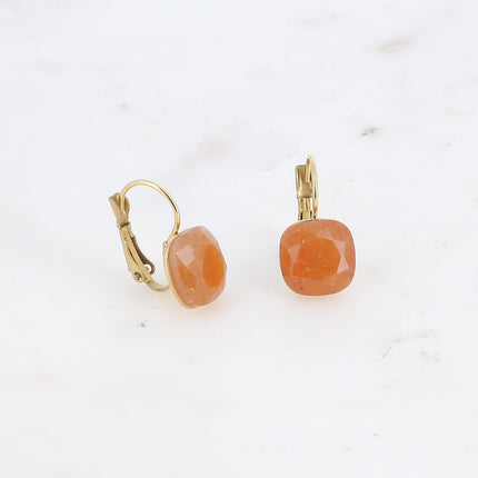 Boucles Béa Stone - pierre naturelle