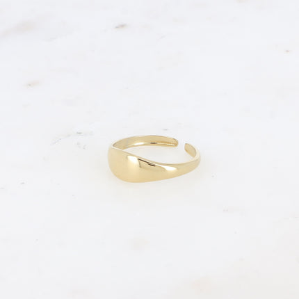 Bague - effet chevalière lisse