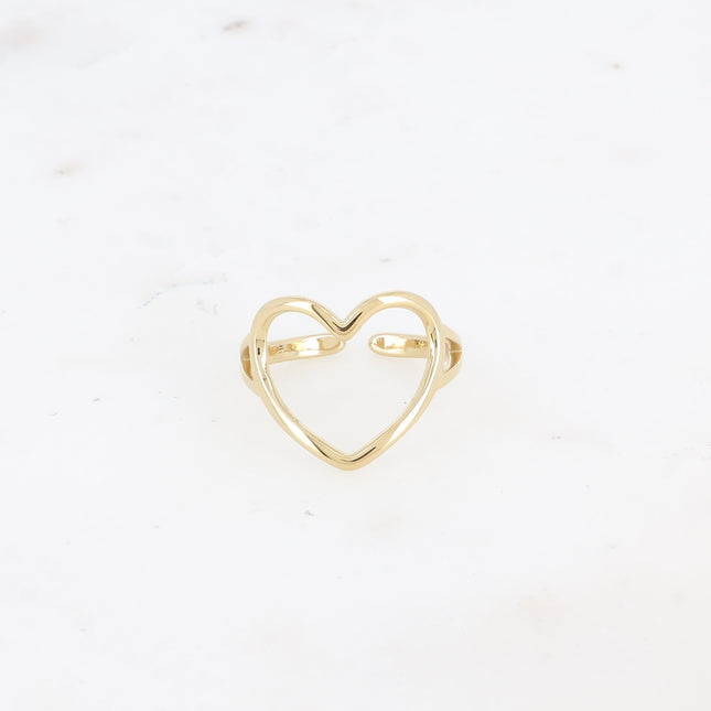 Ring - openwork heart
