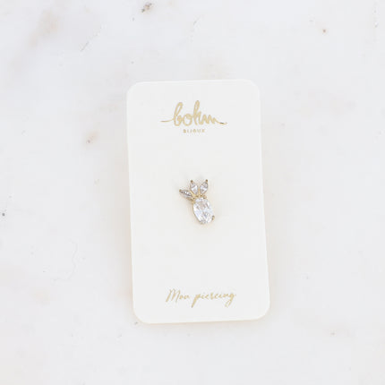 Piercing - ananas en cristaux