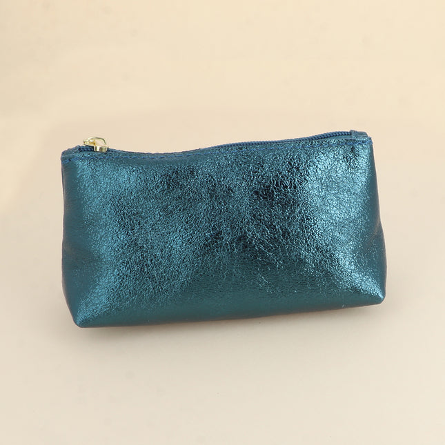 Pochette trousse Belize - 1 compartiment, véritable cuir de vachette, made in Italy