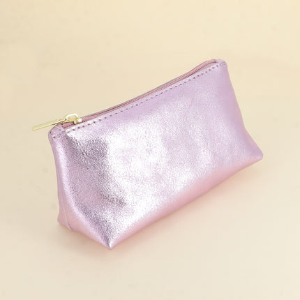 Pochette trousse Belize - 1 compartiment, véritable cuir de vachette, made in Italy