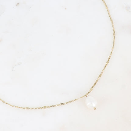 Collier Elane - pendentif en perle d'eau douce