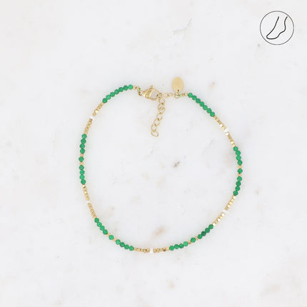 Bracelet de cheville Bracéline avec pierres naturelles