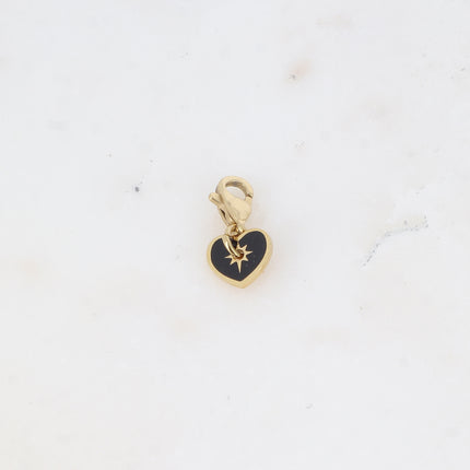 Charm Anzo - coloured enamel heart