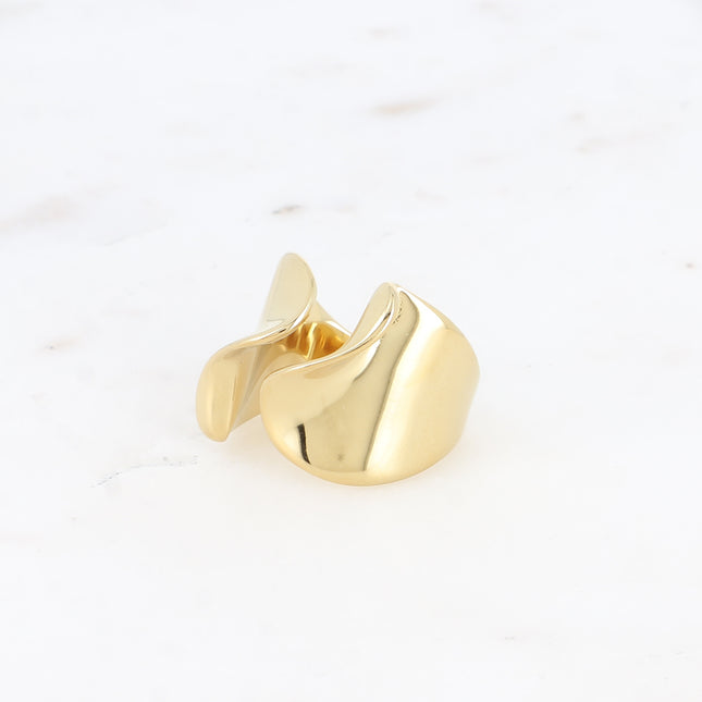 Bague large Georgia - avec ouverture ondulée