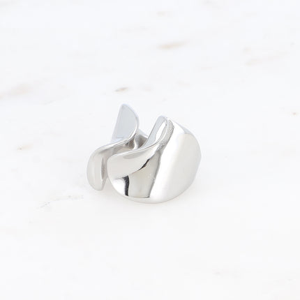 Bague large Georgia - avec ouverture ondulée