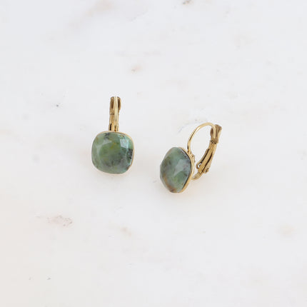 Boucles Béa Stone - pierre naturelle
