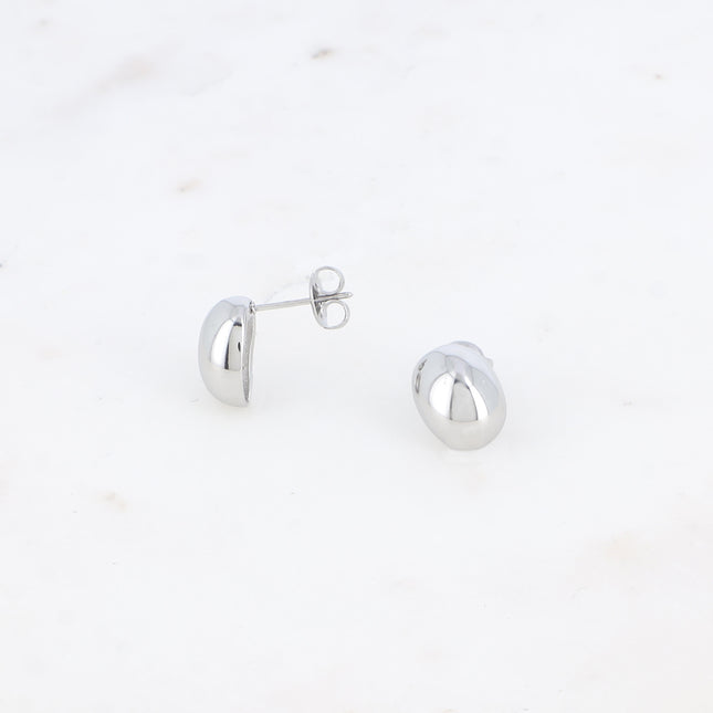 Small oval stud earrings