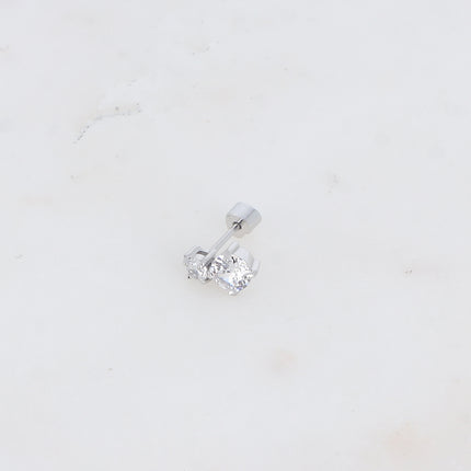 Piercing - double cristal rond
