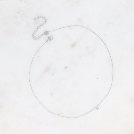 Collier - ras de cou avec petit oxyde de zirconium