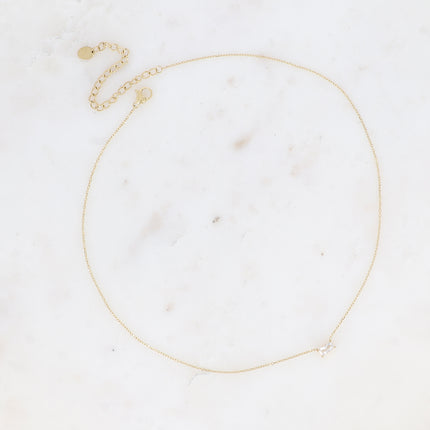 Collier - cristal rectangulaire