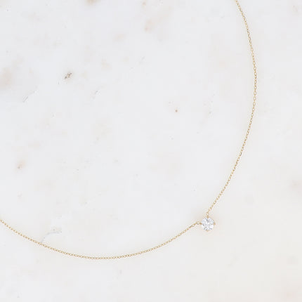 Necklace - round crystal