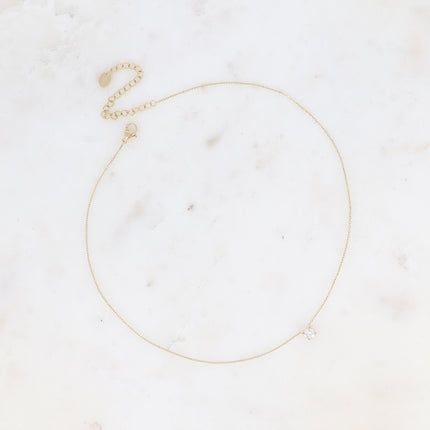 Necklace - round crystal