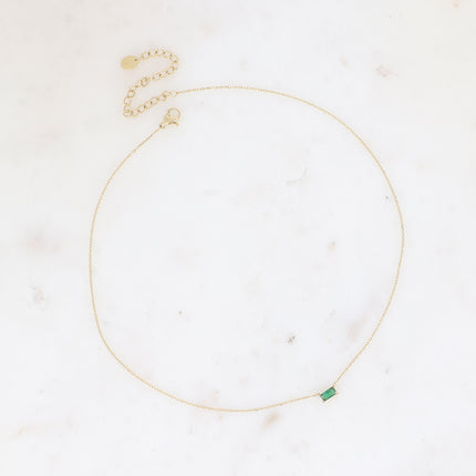 Collier - cristal rectangulaire