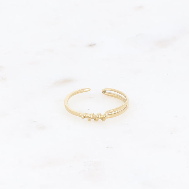Thin ring - wrapped line