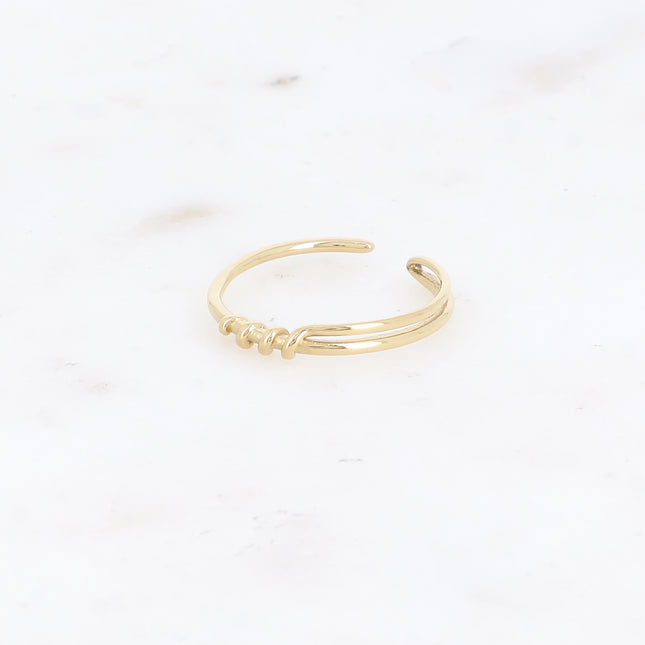 Thin ring - wrapped line