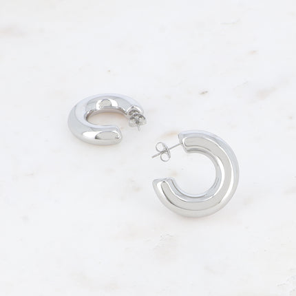 Hoop earrings - 30mm thick ring