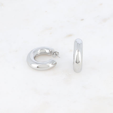 Hoop earrings - 30mm thick ring