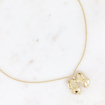 Collier Danica - gros pendentif noeud papillon
