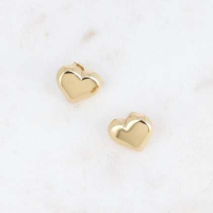 Boucles puces - coeur bombé