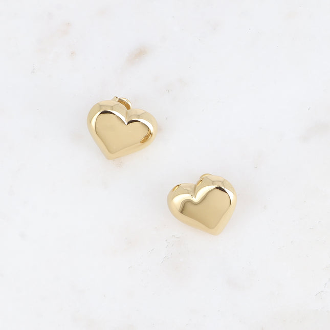 Boucles puces - coeur bombé