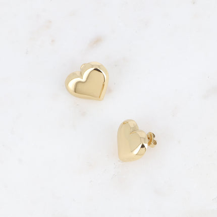 Boucles puces - coeur bombé