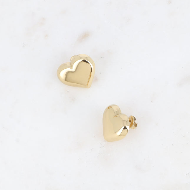 Boucles puces - coeur bombé