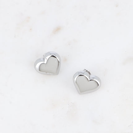 Boucles puces - coeur bombé