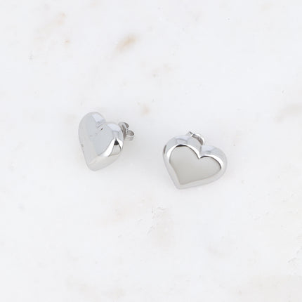 Boucles puces - coeur bombé