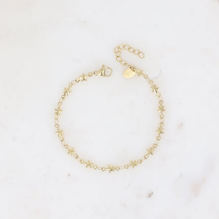 Bracelet Rosy - maille étoiles