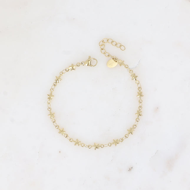 Bracelet Rosy - maille étoiles