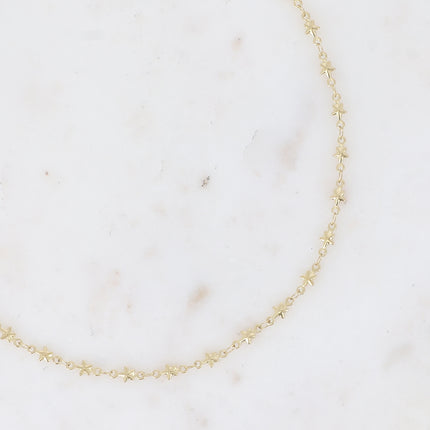 Collier Rosy - maille étoiles