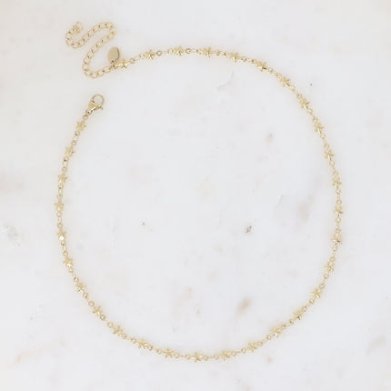Collier Rosy - maille étoiles