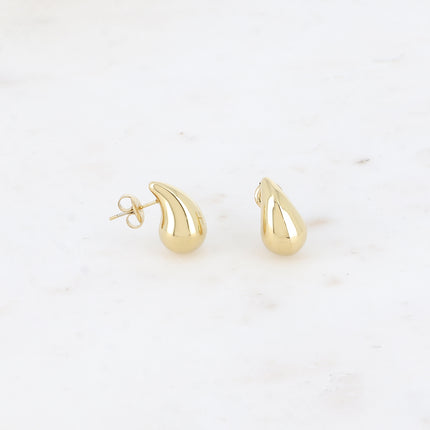 Boucles Isaé XS - mini goutte avec liseré