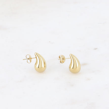Boucles Isaé XS - mini goutte avec liseré