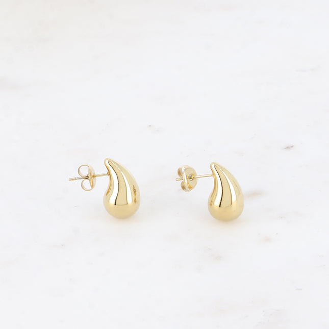 Boucles Isaé XS - mini goutte avec liseré