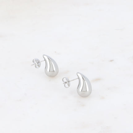 Boucles Isaé XS - mini goutte avec liseré