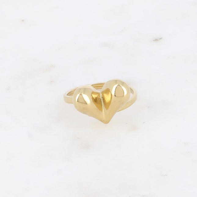 Ring - domed heart