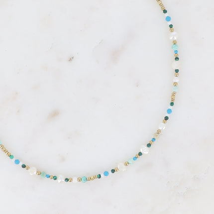 Collier Pricia avec pierres naturelles