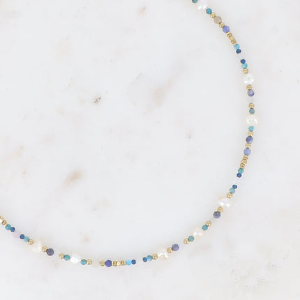 Collier Pricia avec pierres naturelles