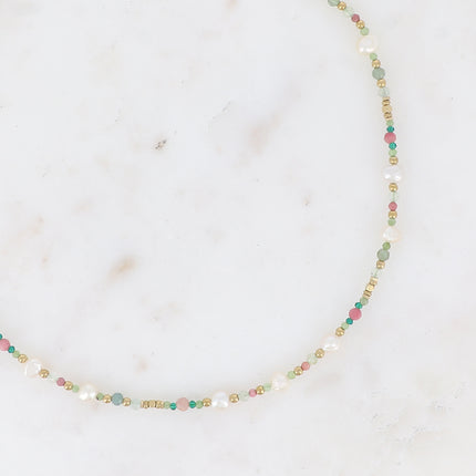 Collier Pricia avec pierres naturelles