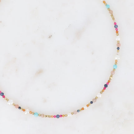 Collier Pricia avec pierres naturelles