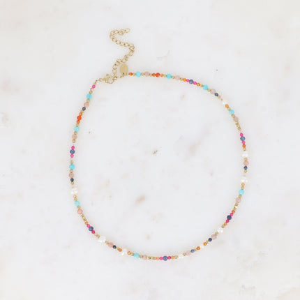 Collier Pricia avec pierres naturelles